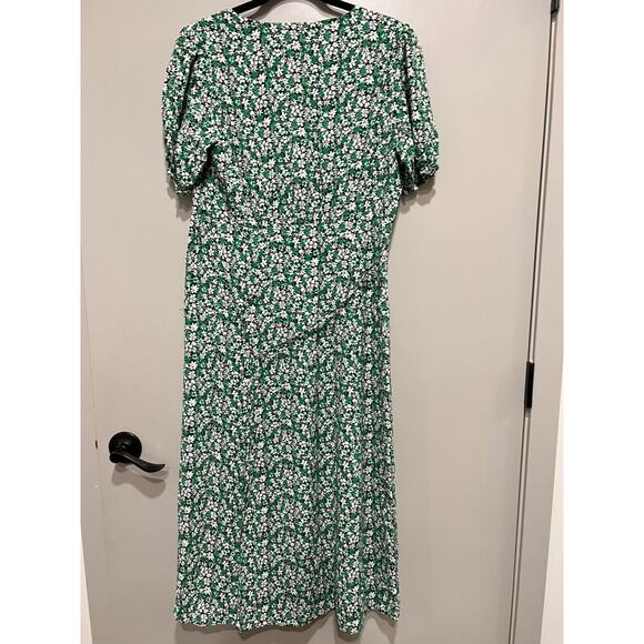 Ever New Melbourne Ditsy Milkmaid Midi Dress size AU14 US 10 empire babydoll - Picture 3 of 8